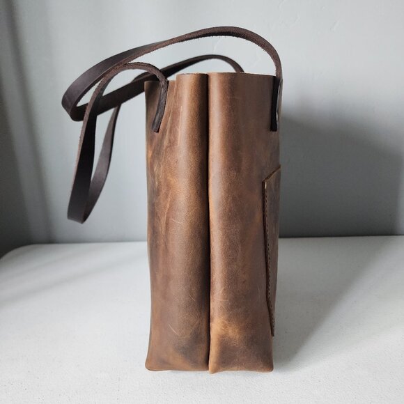 Portland Leather Goods Tote "EUC" - Picture 12 of 16